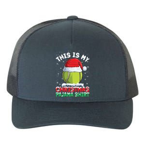 This Is My Christmas Pajama Gift Tennis Ball Santa Hat Xmas Cool Gift Yupoong Adult 5-Panel Trucker Hat