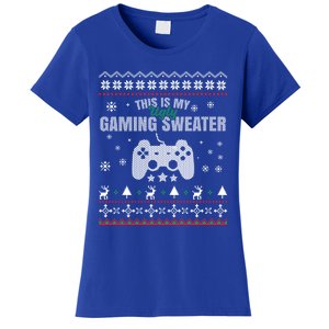 This Is My Ugly Gaming Funny Christmas Video Gamer Cute Gift Women's T-Shirt