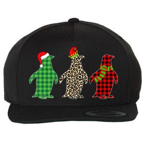 This Is My Christmas Pajama Penguin Xmas Tree Animals Great Gift Wool Snapback Cap