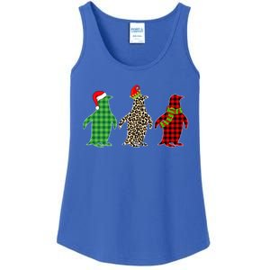 This Is My Christmas Pajama Penguin Xmas Tree Animals Great Gift Ladies Essential Tank