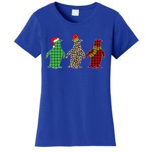 This Is My Christmas Pajama Penguin Xmas Tree Animals Great Gift Women's T-Shirt