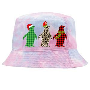 This Is My Christmas Pajama Penguin Xmas Tree Animals Great Gift Tie-Dyed Bucket Hat