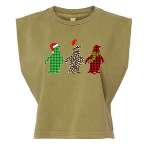 This Is My Christmas Pajama Penguin Xmas Tree Animals Great Gift Garment-Dyed Women's Muscle Tee