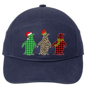 This Is My Christmas Pajama Penguin Xmas Tree Animals Great Gift 7-Panel Snapback Hat