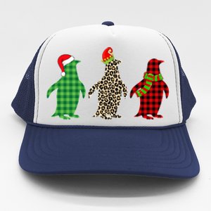 This Is My Christmas Pajama Penguin Xmas Tree Animals Great Gift Trucker Hat