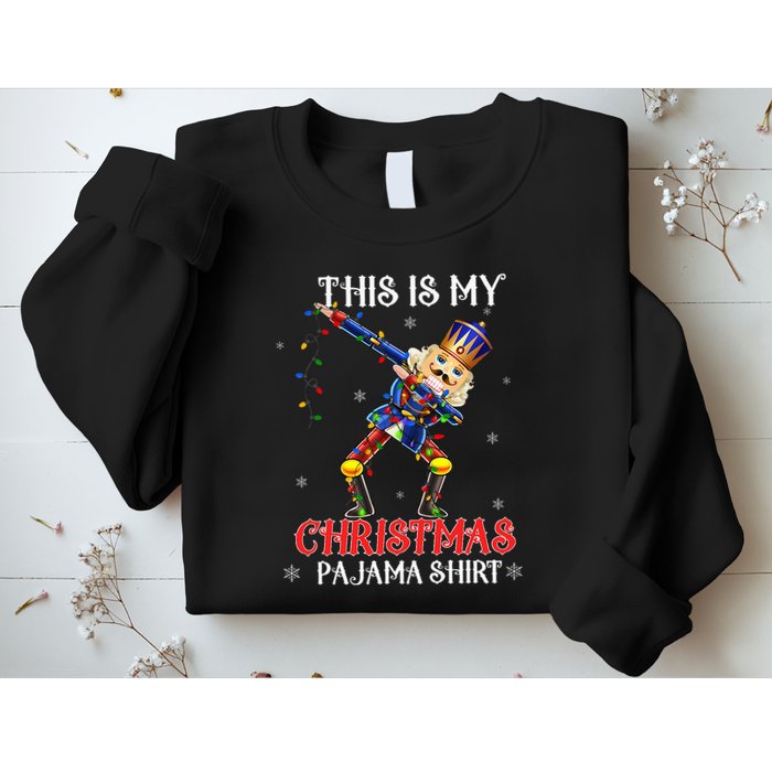 This Is My Christmas Pajama Dabbing Nutcracker Sweatshirt