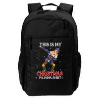 This Is My Christmas Pajama Dabbing Nutcracker Backpack