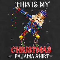 This Is My Christmas Pajama Dabbing Nutcracker Microfiber Hand Towel