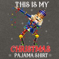 This Is My Christmas Pajama Dabbing Nutcracker Cotton Canvas Backpack