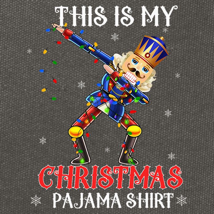 This Is My Christmas Pajama Dabbing Nutcracker Cotton Canvas Backpack