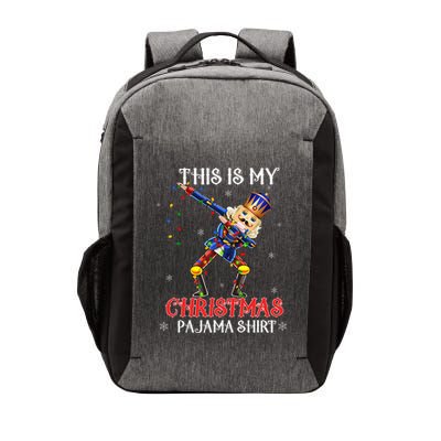 This Is My Christmas Pajama Dabbing Nutcracker Vector Backpack