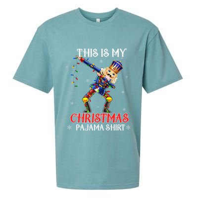 This Is My Christmas Pajama Dabbing Nutcracker Sueded Cloud Jersey T-Shirt