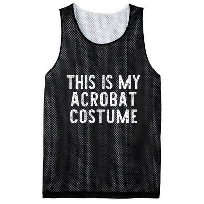 This Is My Acrobat Costume Halloween Lazy Easy Mesh Reversible Basketball Jersey Tank