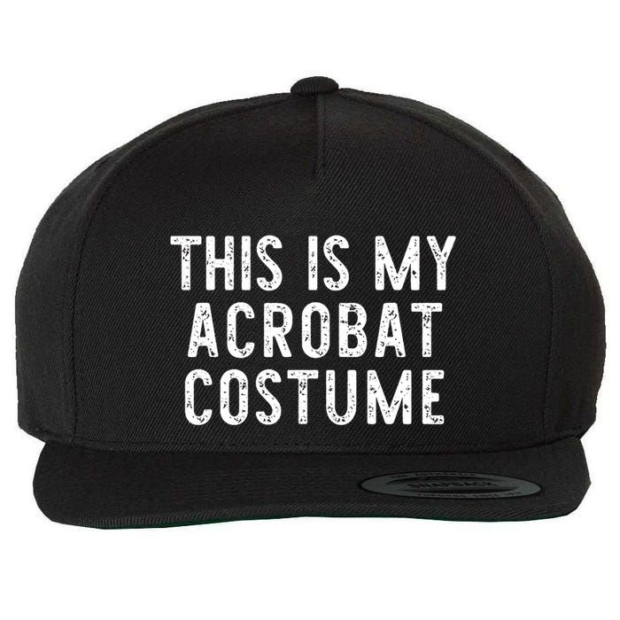 This Is My Acrobat Costume Halloween Lazy Easy Wool Snapback Cap