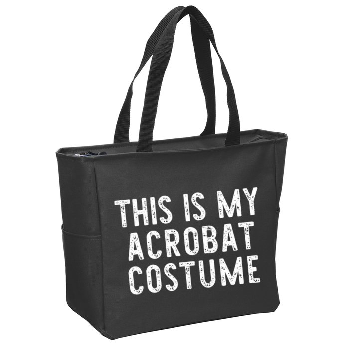 This Is My Acrobat Costume Halloween Lazy Easy Zip Tote Bag