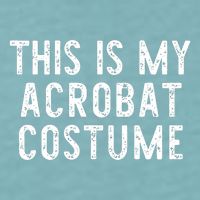 This Is My Acrobat Costume Halloween Lazy Easy Sueded Cloud Jersey T-Shirt