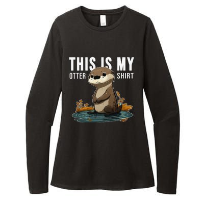 This Is My Otter Otterly Funny Animal Humor Womens CVC Long Sleeve Shirt