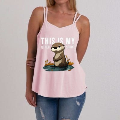 This Is My Otter Otterly Funny Animal Humor Women's Strappy Tank