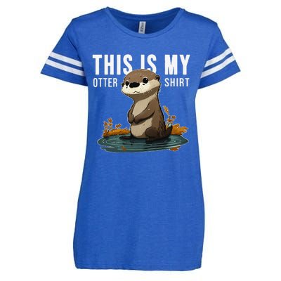 This Is My Otter Otterly Funny Animal Humor Enza Ladies Jersey Football T-Shirt