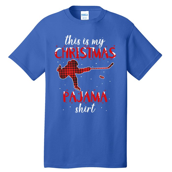 This Is My Christmas Pajama Funny Ice Hockey Cute Gift Tall T-Shirt