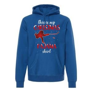 This Is My Christmas Pajama Funny Ice Hockey Cute Gift Premium Hoodie