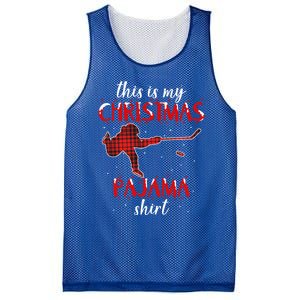 This Is My Christmas Pajama Funny Ice Hockey Cute Gift Mesh Reversible Basketball Jersey Tank