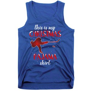 This Is My Christmas Pajama Funny Ice Hockey Cute Gift Tank Top