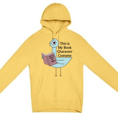 This Is My Book Character Costume Pigeon Reading Premium Pullover Hoodie