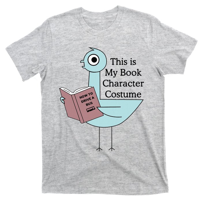 This Is My Book Character Costume Pigeon Reading T-Shirt