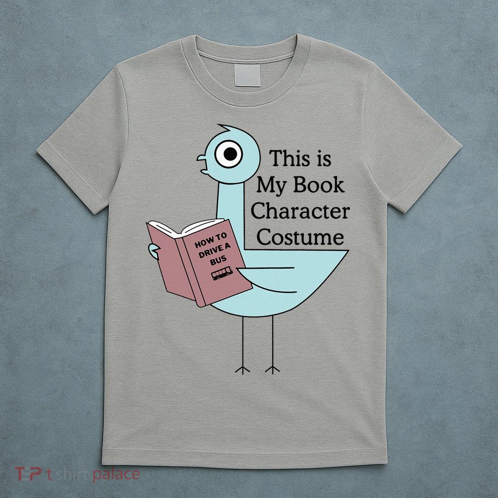 This Is My Book Character Costume Pigeon Reading T-Shirt