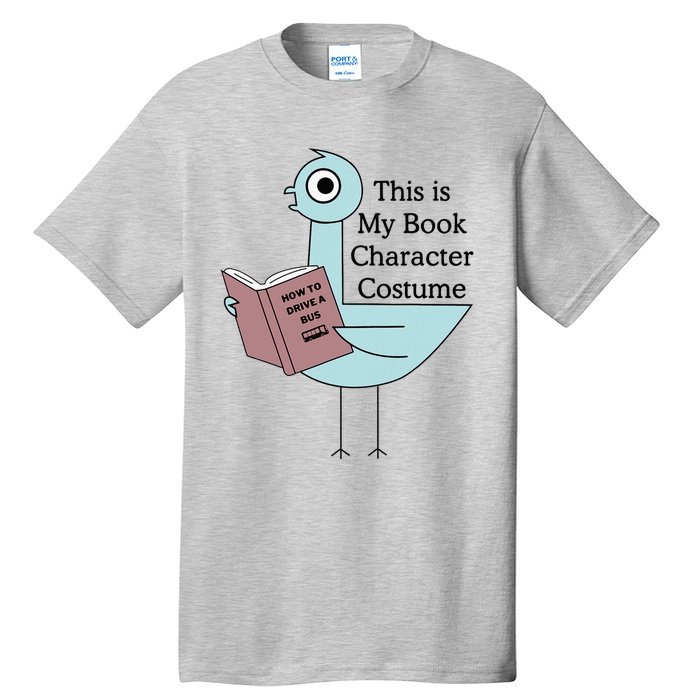 This Is My Book Character Costume Pigeon Reading Tall T-Shirt