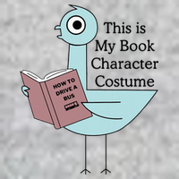 This Is My Book Character Costume Pigeon Reading Tall Long Sleeve T-Shirt