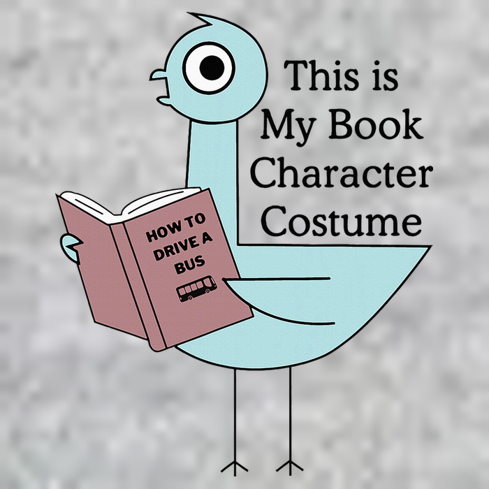 This Is My Book Character Costume Pigeon Reading Tall Long Sleeve T-Shirt