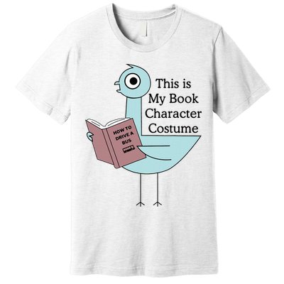 This Is My Book Character Costume Pigeon Reading Premium T-Shirt
