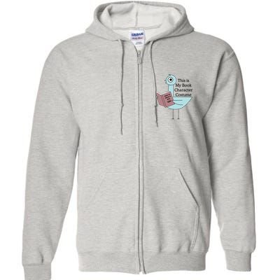 This Is My Book Character Costume Pigeon Reading Full Zip Hoodie