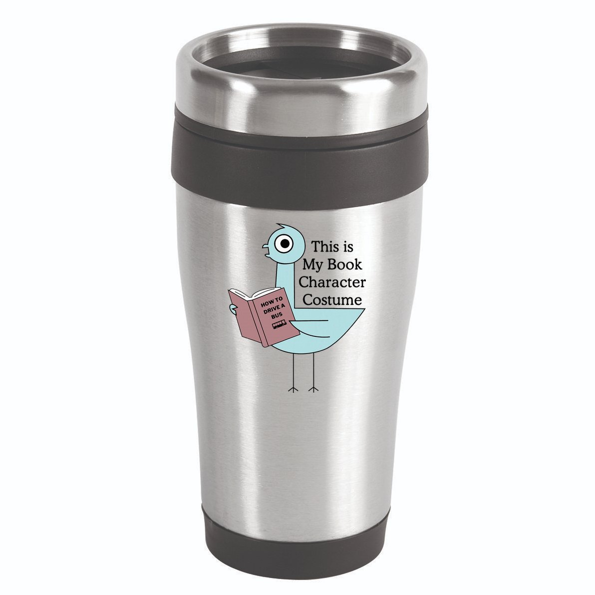 This Is My Book Character Costume Pigeon Reading 16oz Travel Tumbler