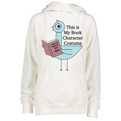 This Is My Book Character Costume Pigeon Reading Womens Funnel Neck Pullover Hood