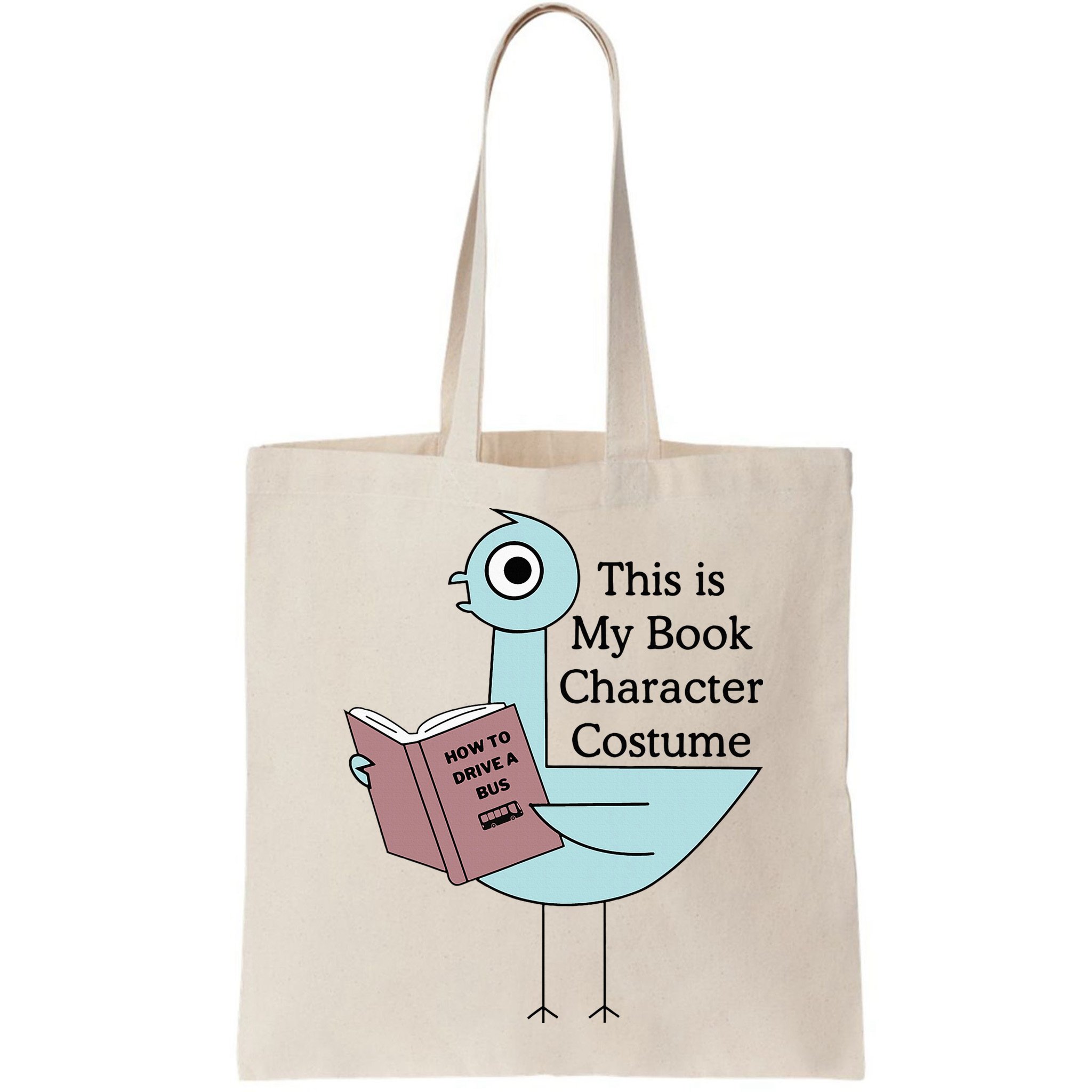 This Is My Book Character Costume Pigeon Reading Bag