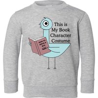 This Is My Book Character Costume Pigeon Reading Toddler Sweatshirt