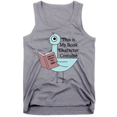 This Is My Book Character Costume Pigeon Reading Tank Top