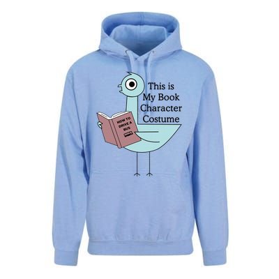 This Is My Book Character Costume Pigeon Reading Unisex Surf Hoodie