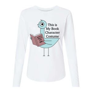 This Is My Book Character Costume Pigeon Reading Womens Cotton Relaxed Long Sleeve T-Shirt