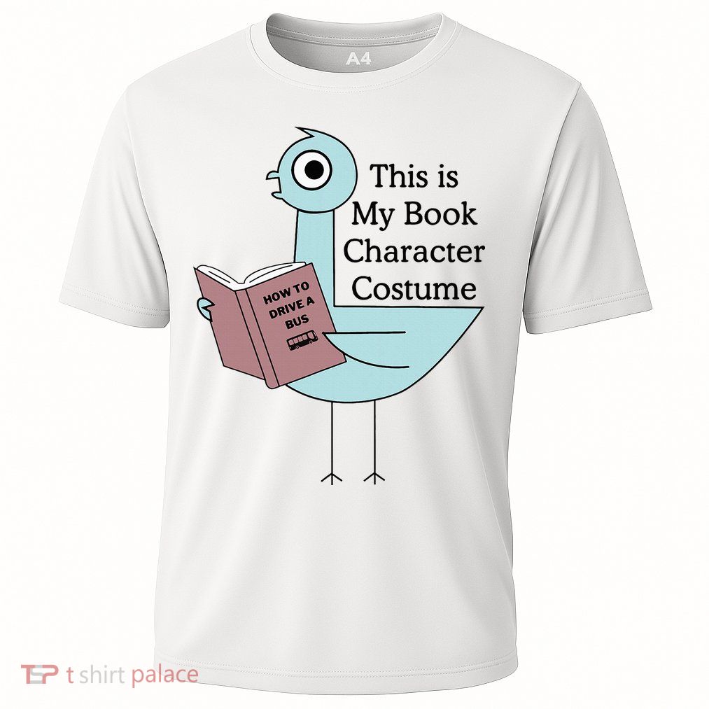 This Is My Book Character Costume Pigeon Reading Performance Shirt