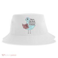 This Is My Book Character Costume Pigeon Reading Sustainable Bucket Hat