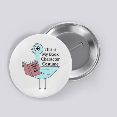 This Is My Book Character Costume Pigeon Reading Button