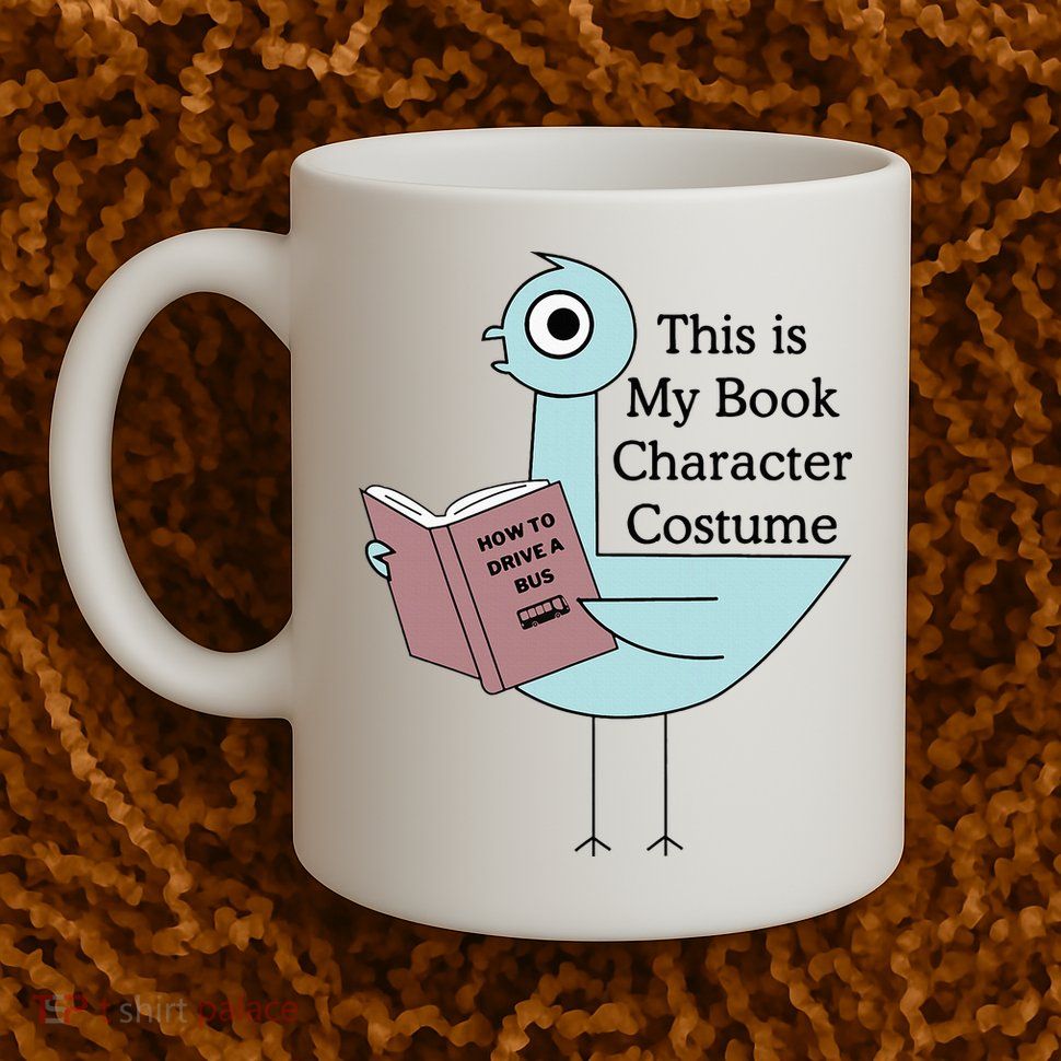 This Is My Book Character Costume Pigeon Reading Mug