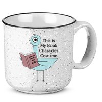 This Is My Book Character Costume Pigeon Reading 15oz Campfire Ceramic Mug