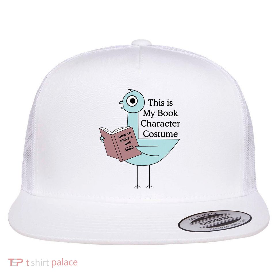 This Is My Book Character Costume Pigeon Reading Flatbill Hat