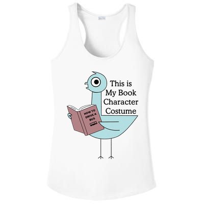 This Is My Book Character Costume Pigeon Reading Ladies PosiCharge Competitor Racerback Tank