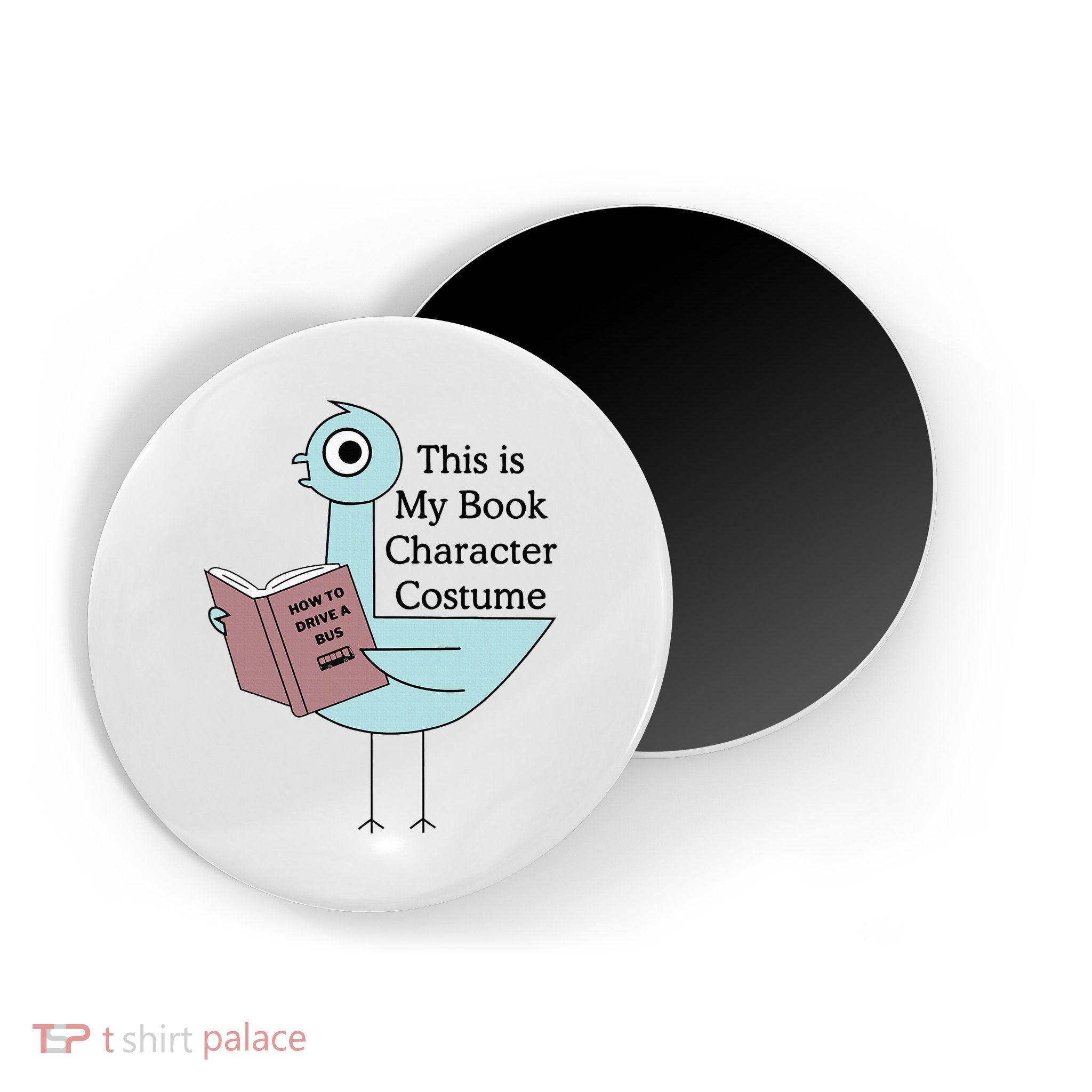 This Is My Book Character Costume Pigeon Reading Magnet